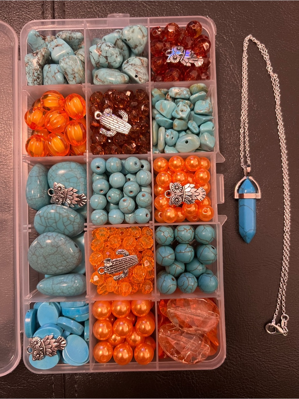 Craft Beads, TURQUOISE & CORAL - GREAT COMBO, Jewelry Supplies, loose bulk beads